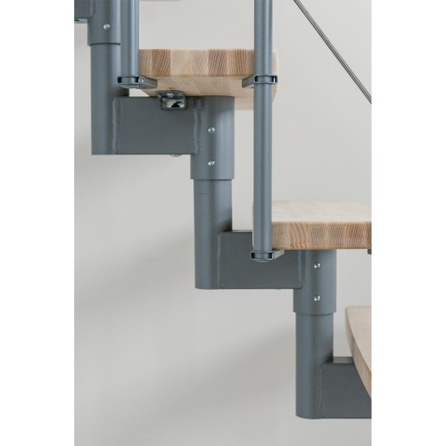 Minka Mittelholmtreppe Style 35 - 304cm Geschosshöhe Buche Schwarz