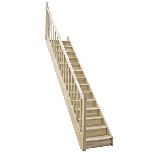 Minka Treppengeländer für die Raumspartreppen Home, Classic, Home Turn und Classic Turn Gerade Stäbe Fichte