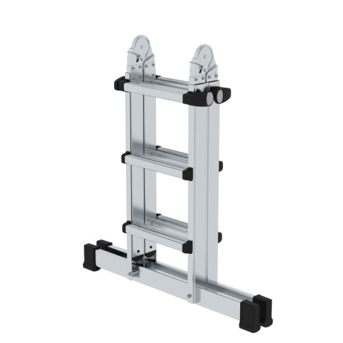MUNK Teleskopleiter mit Traverse 4x3 Sprossen