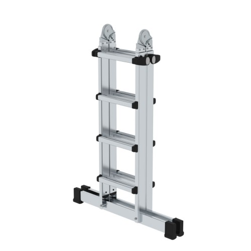 MUNK Teleskopleiter mit Traverse 4x4 Sprossen