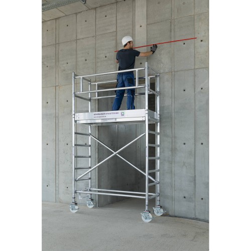 MUNK Rollgerüst mit Fahrbalken 0,75x1,80m Plattform 4,35m AH