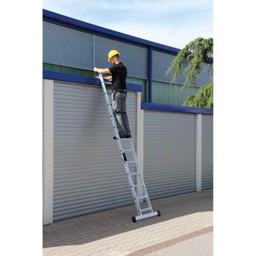 MUNK Stufenanlegeleiter mit Traverse und Ergo-Pad 12 Stufen