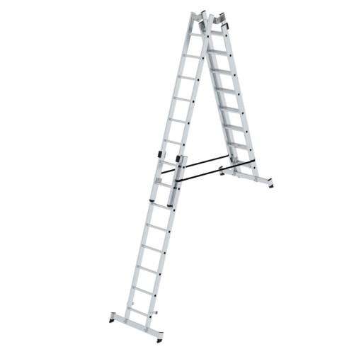 MUNK Stehleiter mit nivello-Traverse 4x8 Sprossen