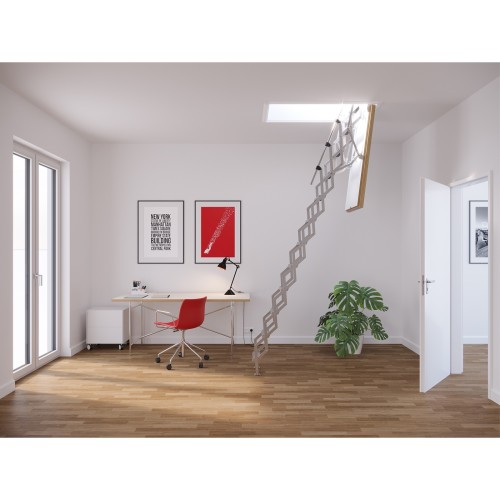 Roto Scherentreppe Scherentreppe miniLine EI2 60 mit 225-275cm Raumhöhe 120x60cm Rohbaumaß