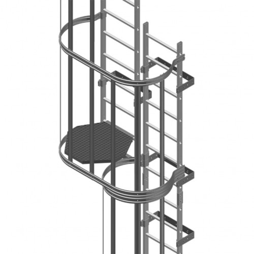 Zarges Umstiegsplattform 8-eckig für Steigleiter
