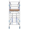 ASC Rollgerüst AGS Pro 250x75cm mit Holz-Plattformen und doppelseitigem Geländer 4,3m Arbeitshöhe-small