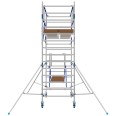 ASC Rollgerüst AGS Pro 305x75cm mit Holz-Plattformen und doppelseitigem Geländer 5,3m Arbeitshöhe-small