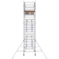ASC Rollgerüst AGS Pro 305x75cm mit Holz-Plattformen und doppelseitigem Geländer 7,3m Arbeitshöhe-small