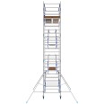 ASC Rollgerüst AGS Pro 190x135cm mit Holz-Plattformen und doppelseitigem Geländer 8,3m Arbeitshöhe ASC Rollgerüst AGS Pro 190x135cm mit Holz-Plattformen und doppelseitigem Geländer 8,3m Arbeitshöhe-small