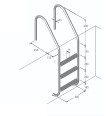 Eichenwald Poolleiter Modell 05 Marina Beckentiefe 1340mm 4 Stufen Eichenwald Poolleiter Modell 05 Marina Beckentiefe 1340mm 4 Stufen-small