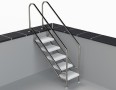 Eichenwald Pooltreppe Modell 08.1 Miami Beckentiefe 1399mm Ausladung 1338mm 6 Edelstahl Waffelblech-Stufen Eichenwald Pooltreppe Modell 08.1 Miami Beckentiefe 1399mm Ausladung 1338mm 6 Edelstahl Waffelblech-Stufen-small