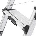Hailo D100 TL TopLine Stehleiter mit teleskopierbaren Holmen 2x4-2x6 Stufen-small