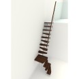 Minka Mittelholmtreppe Quatro Turn 38 - 298cm Geschosshöhe Walnuss Weiß Minka Mittelholmtreppe Quatro Turn 38 - 298cm Geschosshöhe Walnuss Weiß-small