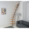 Minka Mittelholmtreppe Monaco 35 - 293,8cm Geschosshöhe Walnuss Schwarz Minka Mittelholmtreppe Monaco 35 - 293,8cm Geschosshöhe Walnuss Schwarz-small