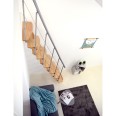 Minka Mittelholmtreppe Nizza 35 - 293,8cm Geschosshöhe Buche Grau Minka Mittelholmtreppe Nizza 35 - 293,8cm Geschosshöhe Buche Grau-small