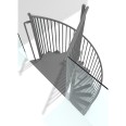 Minka Spindeltreppe Portofino 42 - 300,3cm Geschosshöhe Grau 140cm Durchmesser Minka Spindeltreppe Portofino 42 - 300,3cm Geschosshöhe Grau 140cm Durchmesser-small