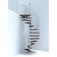 Minka Spindeltreppe Venezia Smart 38 - 305,5cm Geschosshöhe Walnuss Weiß 120cm Durchmesser Minka Spindeltreppe Venezia Smart 38 - 305,5cm Geschosshöhe Walnuss Weiß 120cm Durchmesser-small