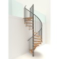 Minka Spindeltreppe Spiral Smart 38 - 305,5cm Geschosshöhe Buche Grau 100cm Durchmesser Minka Spindeltreppe Spiral Smart 38 - 305,5cm Geschosshöhe Buche Grau 100cm Durchmesser-small