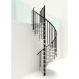 Minka Spindeltreppe Spiral Smart 38 - 305,5cm Geschosshöhe Weiß Schwarz 120cm Durchmesser Minka Spindeltreppe Spiral Smart 38 - 305,5cm Geschosshöhe Weiß Schwarz 120cm Durchmesser-small
