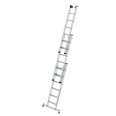 MUNK Stufen- Mehrzweckleiter mit Wandlaufrollen und Nivello® Traverse 3x6 Stufen MUNK Stufen- Mehrzweckleiter mit Wandlaufrollen und Nivello® Traverse 3x6 Stufen-small
