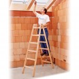 Zarges Holz Stehleiter Cresta B beidseitig begehbar-small