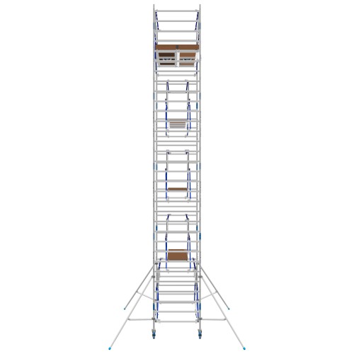 ASC Rollgerüst AGS Pro 305x75cm mit Carbon-Plattformen und doppelseitigem Geländer 10,3m Arbeitshöhe