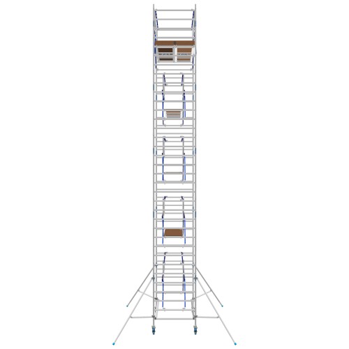 ASC Rollgerüst AGS Pro 250x135cm mit Carbon-Plattformen und doppelseitigem Geländer 11,3m Arbeitshöhe