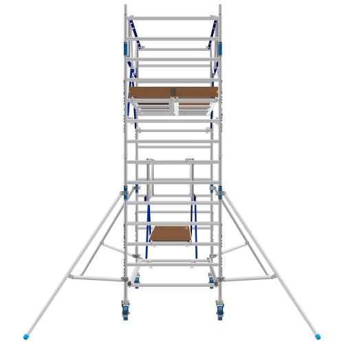 ASC Rollgerüst AGS Pro 305x135cm mit Carbon-Plattformen und doppelseitigem Geländer 5,3m Arbeitshöhe