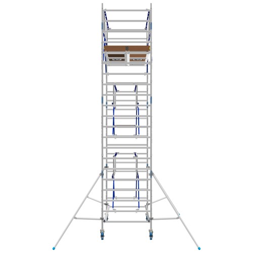 ASC Rollgerüst AGS Pro 190x75cm mit Carbon-Plattformen und doppelseitigem Geländer 7,3m Arbeitshöhe