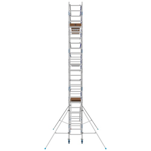 ASC Rollgerüst AGS Pro 305x75cm mit Carbon-Plattformen und einseitigem Geländer 8,3m Arbeitshöhe