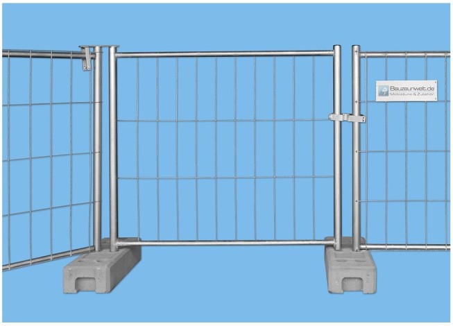 Bauzaun Tür 1,20x1,20m für Mobilzaun halbhoch