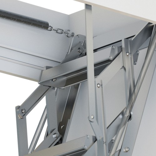 Dolle Bodentreppe clickFIX® vario Aluminium-Scherentreppe bis 415cm Raumhöhe mit U-Wert 0,49