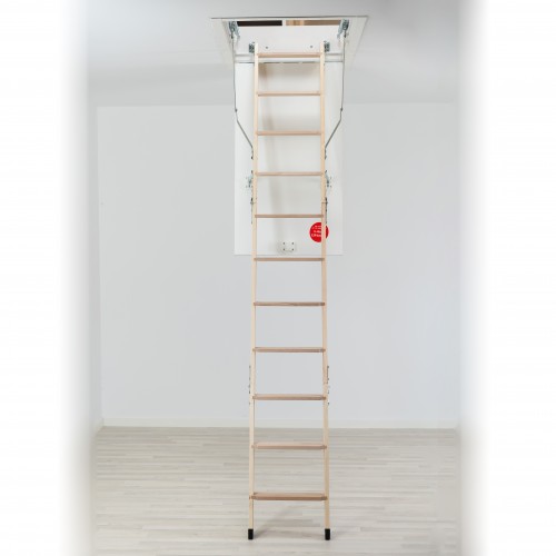 Dolle Bodentreppe clickFIX® thermo 3-teilig bis 274cm Raumhöhe mit U-Wert 0,38 Deckenöffnung 130x70cm