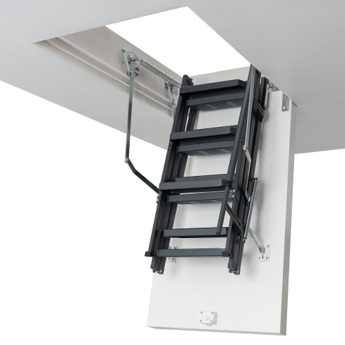 Dolle Bodentreppe clickFIX® comfort 3-teilig 244-264cm Raumhöhe mit U-Wert 0,49 Standardmaße