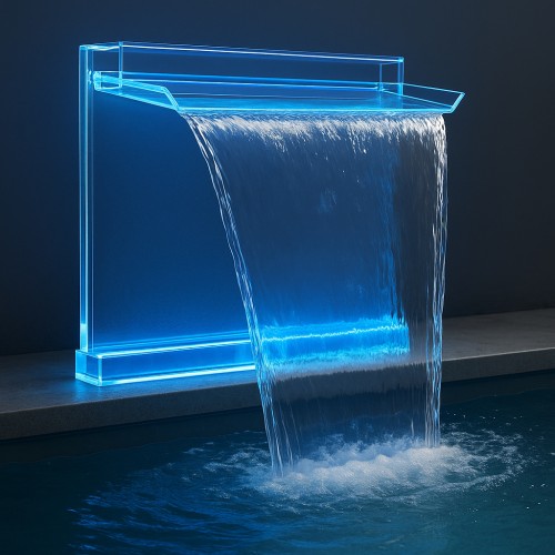 Eichenwald Modell 52 Wasserattraktion Schwalldusche Aquarius Acryl mit RGB-Beleuchtung