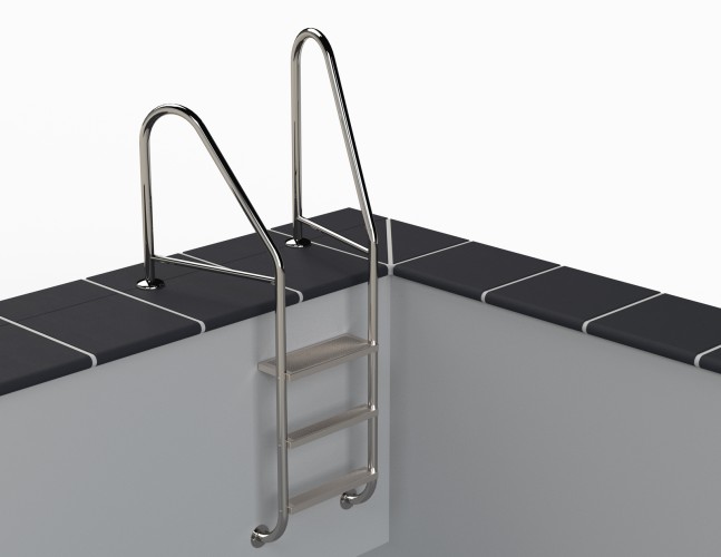 Eichenwald Poolleiter Modell 07 Marina Öffentlich bis Mindestbeckentiefe 1620mm
