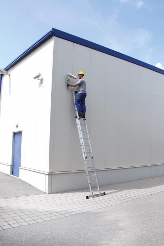 Günzburger Schiebeleiter mit Traverse 2x20 Sprossen