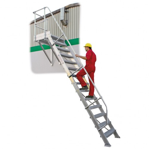 MUNK Treppe mit Plattform 60°