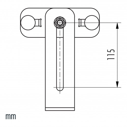 Hailo Bodenbefestigung, verstellbar für Steigleitern Typ VAO 40x20mm Holm Edelstahl V2A