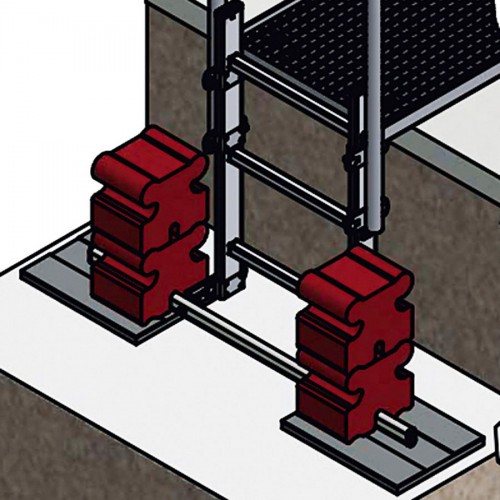 Hailo Flachdach-Ballastgewicht für Steigleitern aus Aluminium