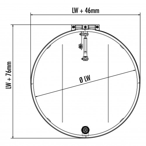 Hailo Schachtabdeckung HS12 Edelstahl rund tagwasserdicht und begehbar Klasse A15kN Ø800mm