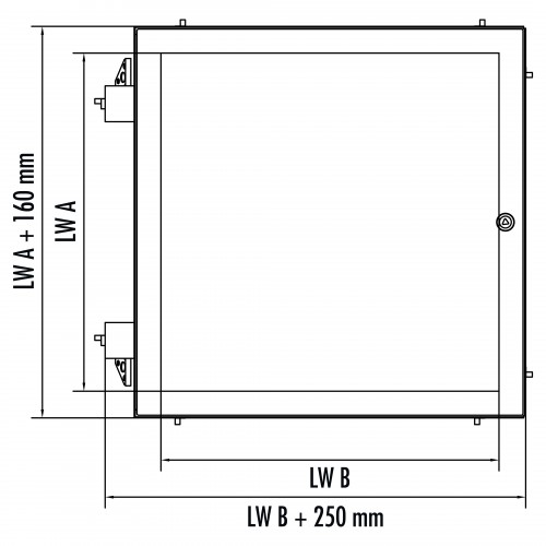 Hailo Schachtabdeckung HS8 ECO Edelstahl rechteckig tagwasserdicht und geruchssicher 1200x1200mm