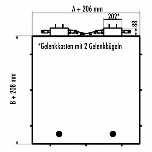 Hailo Schachtabdeckung HS8 Edelstahl rechteckig tagwasserdicht und geruchssicher Klasse D 400kN 1200x1200mm