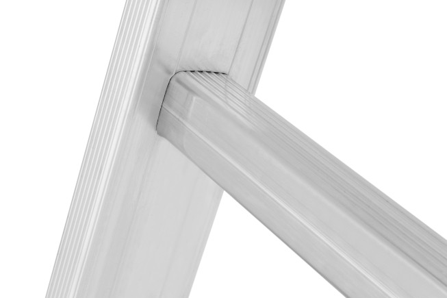 Hymer Mehrzweckleiter mit verpressten Leiterfüßen 2x8 Sprossen