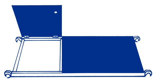 Iller Klappgerüste mit Sicherheitsaufbau 0,75x1,80m | 3,75 m AH