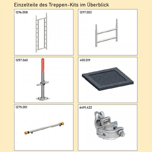 Layher SoloTower Erweiterung Treppen-Kit Typ1 mit Durchgang