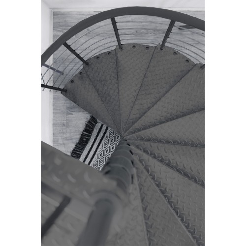 Minka Außenspindeltreppe Spino Zink Color 38 - 305,5cm Geschosshöhe
