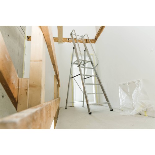 MUNK ML Bauleiter Aluminium-Stufenstehleiter 4 Stufen