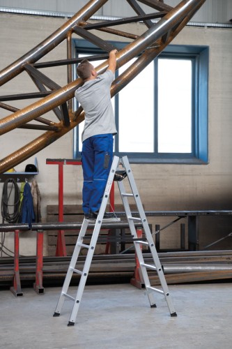 MUNK Sprossenstehleiter 2x7 Sprossen