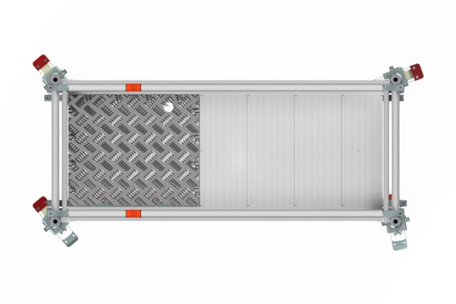 ROLLE Fahrbare Arbeitsbühne Rollgerüst Blizzard Gerüstsysteme 2,85x0,75m Typ 4601 AH bis 9,76m